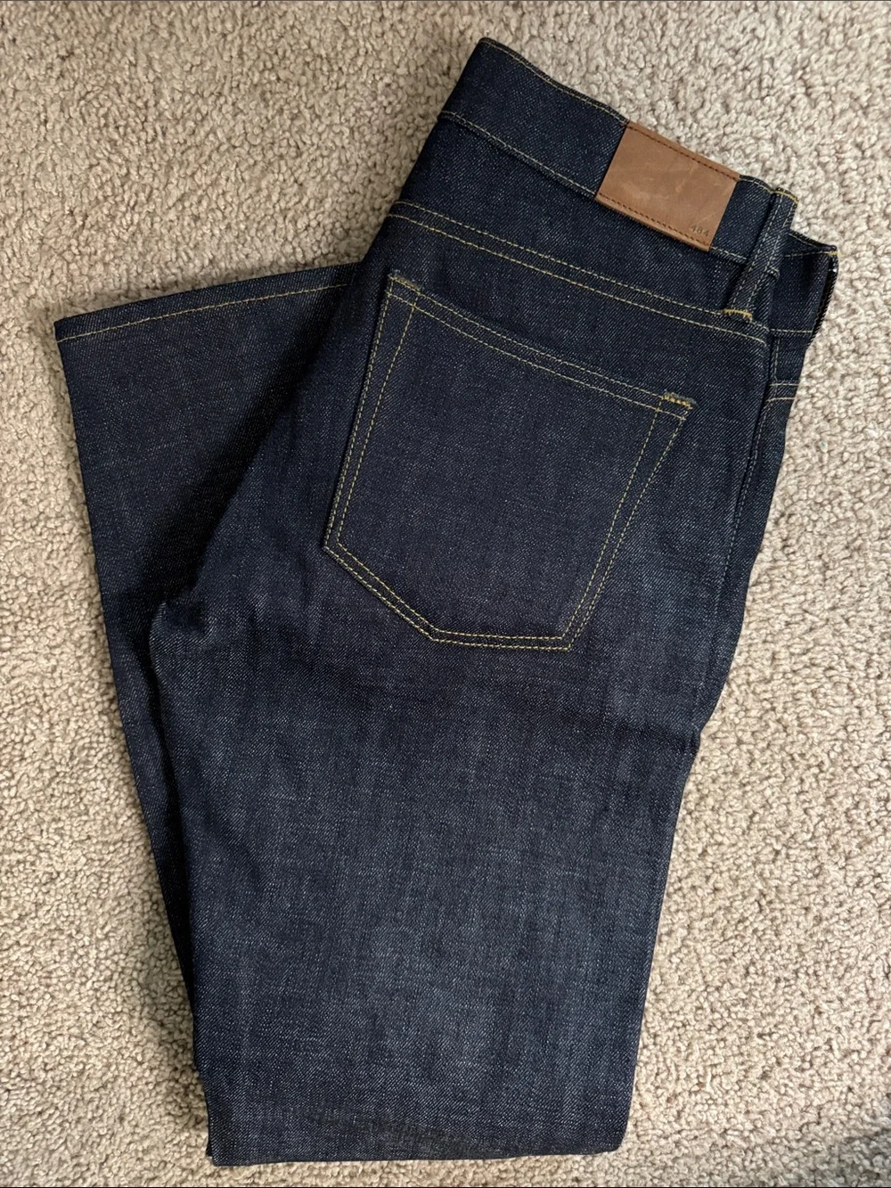 J. Crew 484 Slim Fit Japanese Selvedge Denim Jeans Dark Wash 31x30 NWT